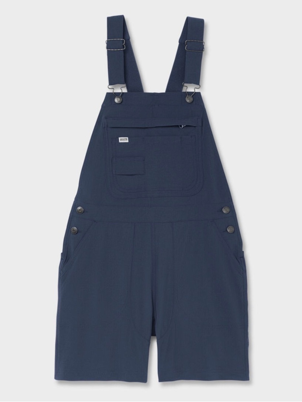 NWT Duluth Trading Co Navy 7”Short Overalls Heirloom Bibs women’s 6/8